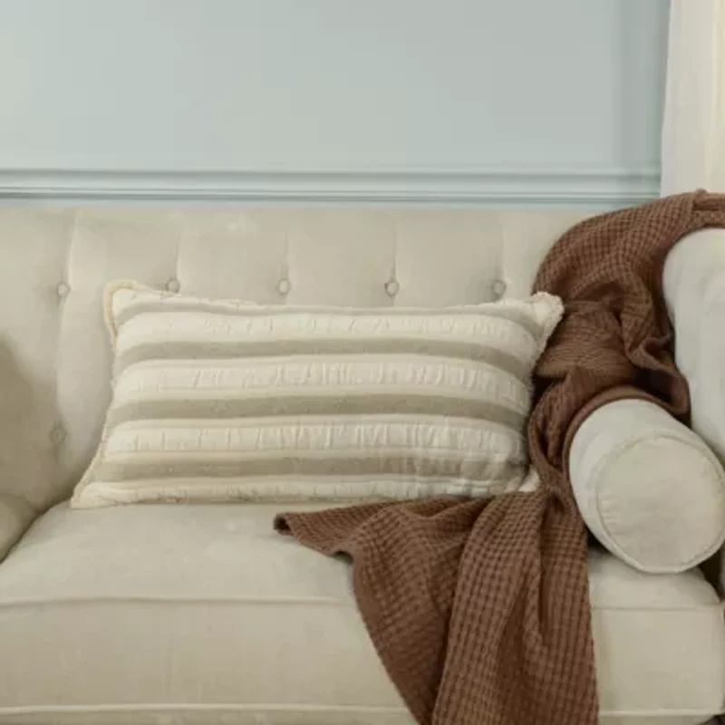 Natural Stripe 14x26 Pillow