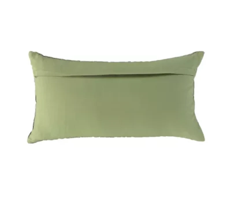 Green Stripe 14x26 Pillow