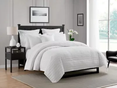 3-Piece Enzyme Washed Crinkle Quilt Set