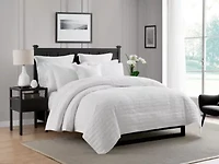 3-Piece Enzyme Washed Crinkle Quilt Set