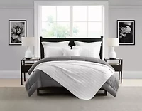 3-Piece Enzyme Washed Crinkle Quilt Set