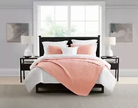 3-Piece Enzyme Washed Crinkle Quilt Set