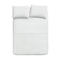 3-Piece Enzyme Washed Crinkle Quilt Set