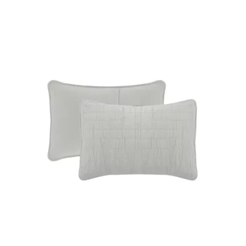 3-Piece Enzyme Washed Crinkle Quilt Set