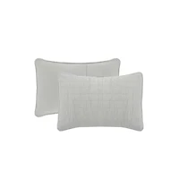 3-Piece Enzyme Washed Crinkle Quilt Set