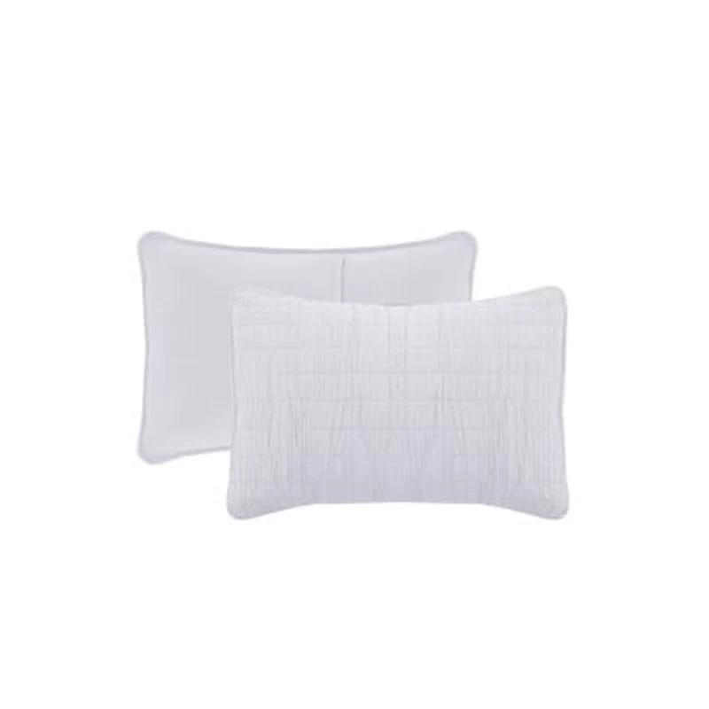 3-Piece Enzyme Washed Crinkle Quilt Set