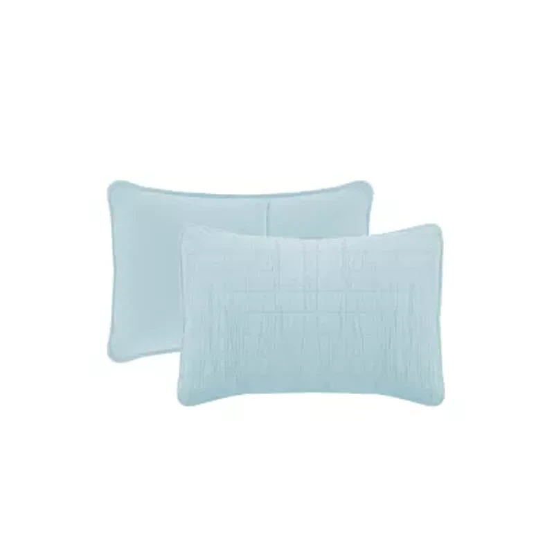 3-Piece Enzyme Washed Crinkle Quilt Set