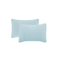 3-Piece Enzyme Washed Crinkle Quilt Set