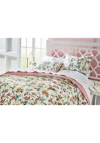 Pink Garden Quilt Set