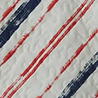 Red Dry Brush Quilt Set