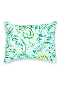 Aqua Paisley Pillow