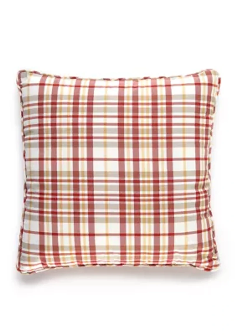 Marilyn Plaid Pillow