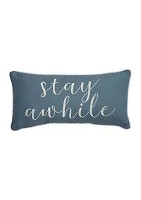 12 in x 24 in Camila Embroidered Pillow