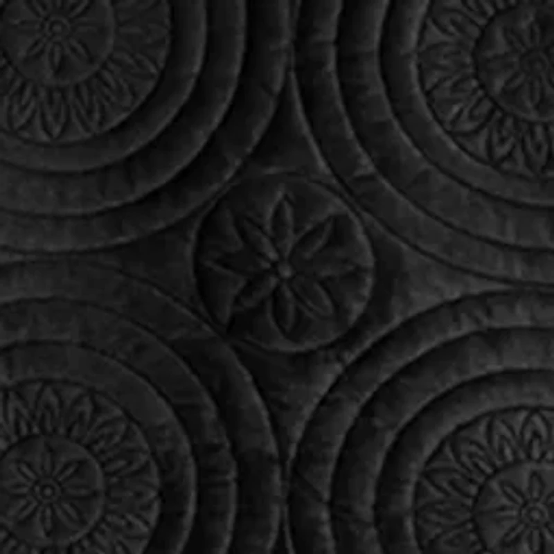 Capri Medallion Velvet Oversized Solid Quilt Set