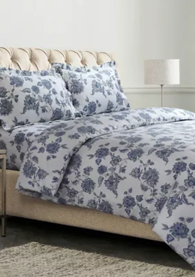 Ayana Floral 170 GSM Flannel Oversized Duvet Set