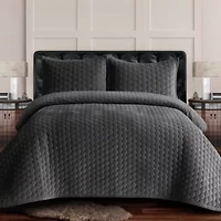 Lugano Velvet Oversized Quilt Set