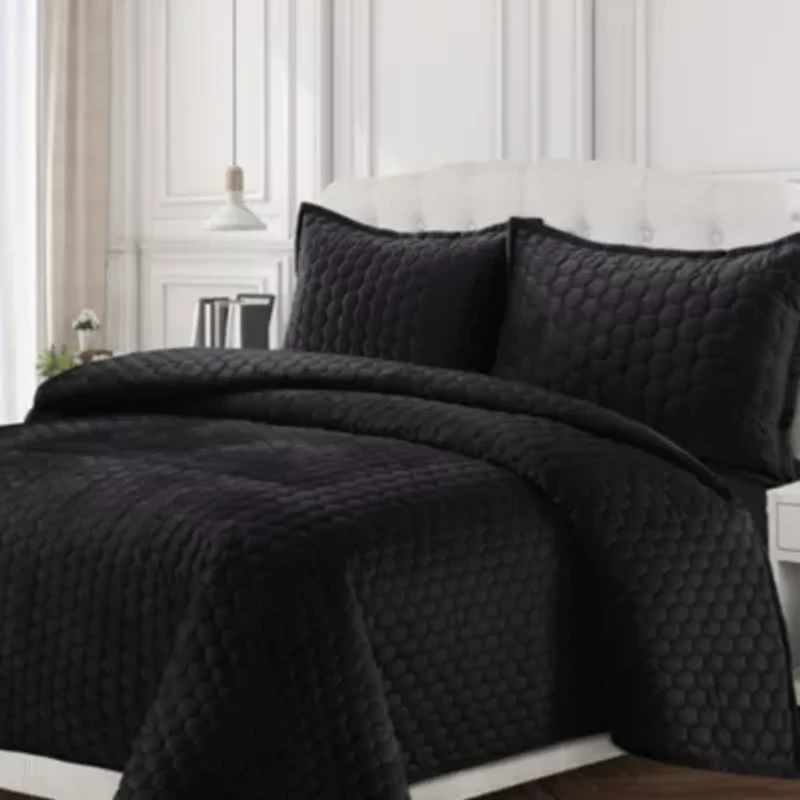 Lugano Velvet Oversized Quilt Set