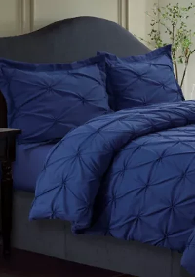 Sydney Pintuck Oversized Duvet Set