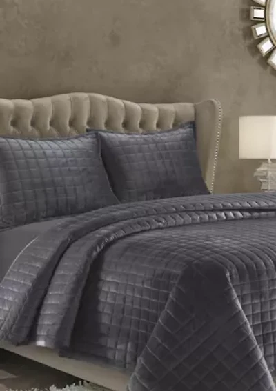 Florence Velvet Oversized Quilt Set