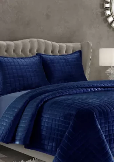 Florence Velvet Oversized Quilt Set