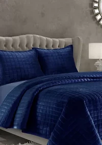 Florence Velvet Oversized Quilt Set