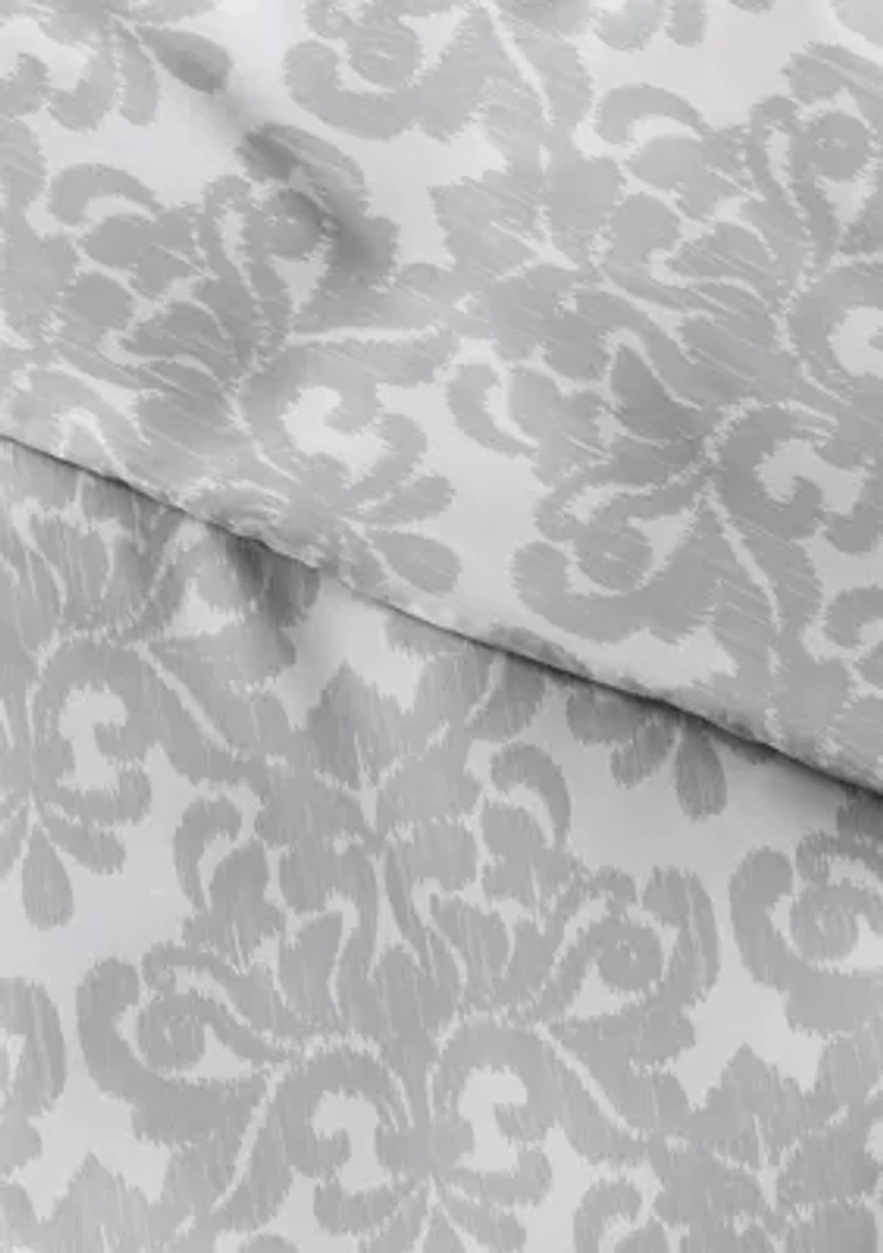 Premium Ultra Soft Damask Pattern 3 Piece  Duvet Cover Set
