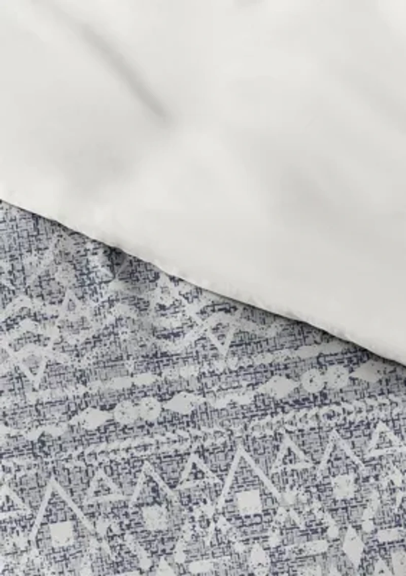 Premium Ultra Soft Modern Rustic Pattern 3 Piece Reversible Duvet Cover Set