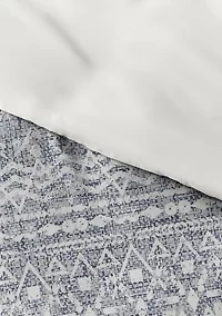 Premium Ultra Soft Modern Rustic Pattern 3 Piece Reversible Duvet Cover Set