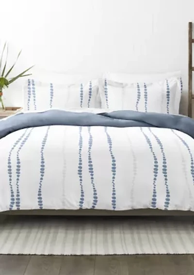 Premium Ultra Soft Urban Vibe Pattern 3 Piece Reversible Duvet Cover Set