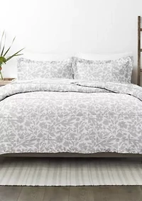 Premium Down Alternative Abstract Garden Patterned Comforter Set