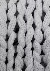 Chunky Knit Throw Blanket