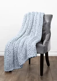 Chunky Knit Throw Blanket