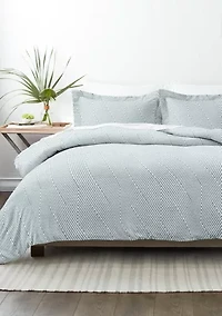 Premium Ultra Soft Modern Diagonal 3-Piece Duvet Cover Set