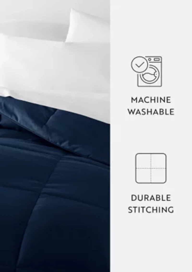 Ultra Soft Microfiber All Season Down-Alternative Solid Comforter