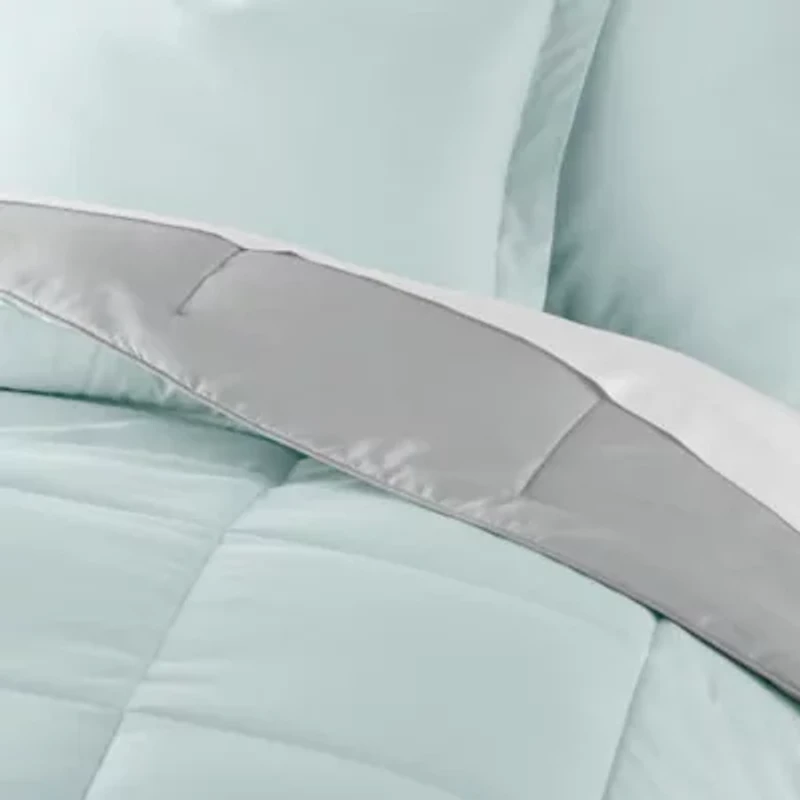 Reversible Ultra Soft Microfiber All Season Down-Alternative Comforter Set