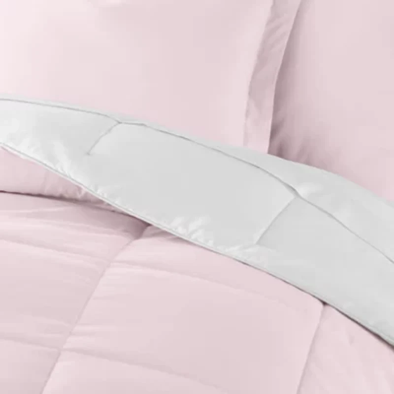 Reversible Ultra Soft Microfiber All Season Down-Alternative Comforter Set