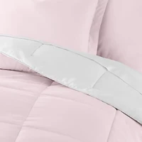Reversible Ultra Soft Microfiber All Season Down-Alternative Comforter Set