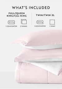 Reversible Ultra Soft Microfiber All Season Down-Alternative Comforter Set