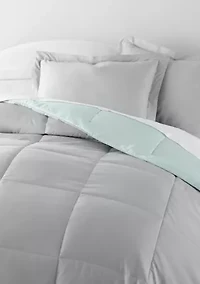 Reversible Ultra Soft Microfiber All Season Down-Alternative Comforter Set