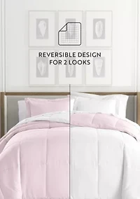 Reversible Ultra Soft Microfiber All Season Down-Alternative Comforter Set
