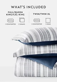 Reversible Farmhouse Dreams Patterned Ultra Soft Microfiber Down-Alternative Comforter Set