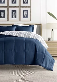 Reversible Farmhouse Dreams Patterned Ultra Soft Microfiber Down-Alternative Comforter Set
