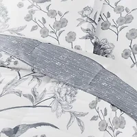 Reversible Molly Botanicals Patterned Ultra Soft Microfiber Down-Alternative Comforter Set