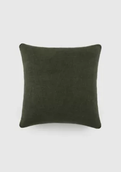 Washed and Distressed Cotton Decor Throw Pillow