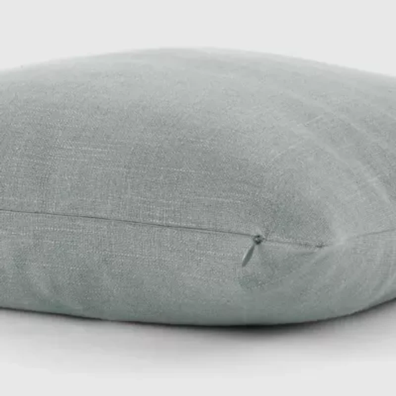 Distressed Stonewash Cotton Décor Throw Pillow