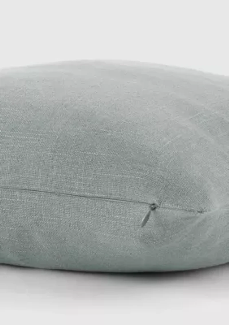 Distressed Stonewash Cotton Décor Throw Pillow