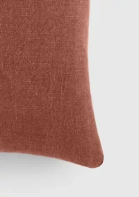 Distressed Stonewash Cotton Décor Throw Pillow