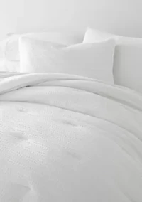 Waffle Textured Ultra Soft Microfiber All Season Down-Alternative Comforter Set