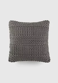 Chunky Knit Acrylic Décor Throw Pillow