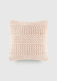 Chunky Knit Acrylic Décor Throw Pillow